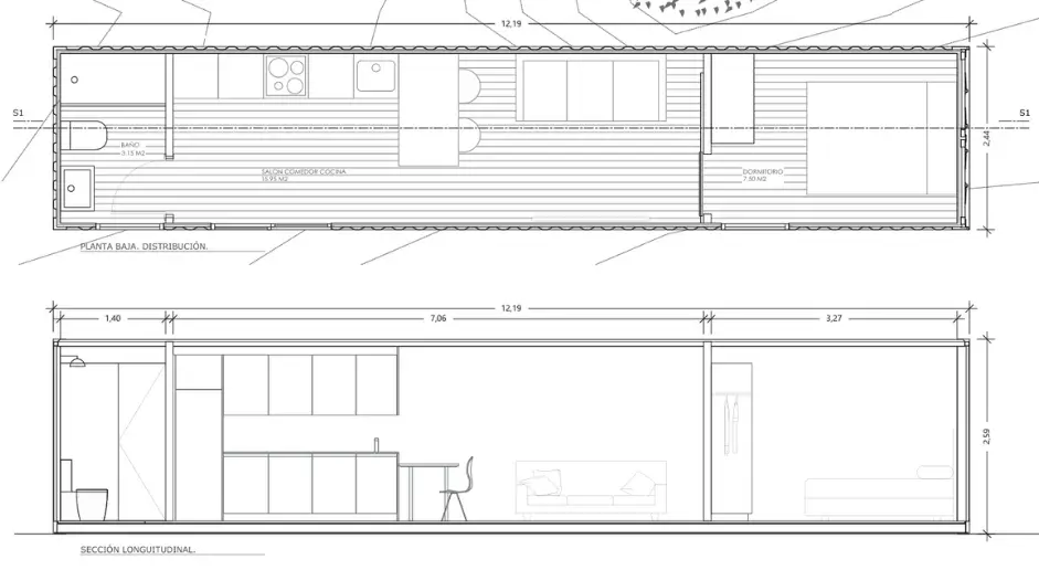 planos casa contenedor